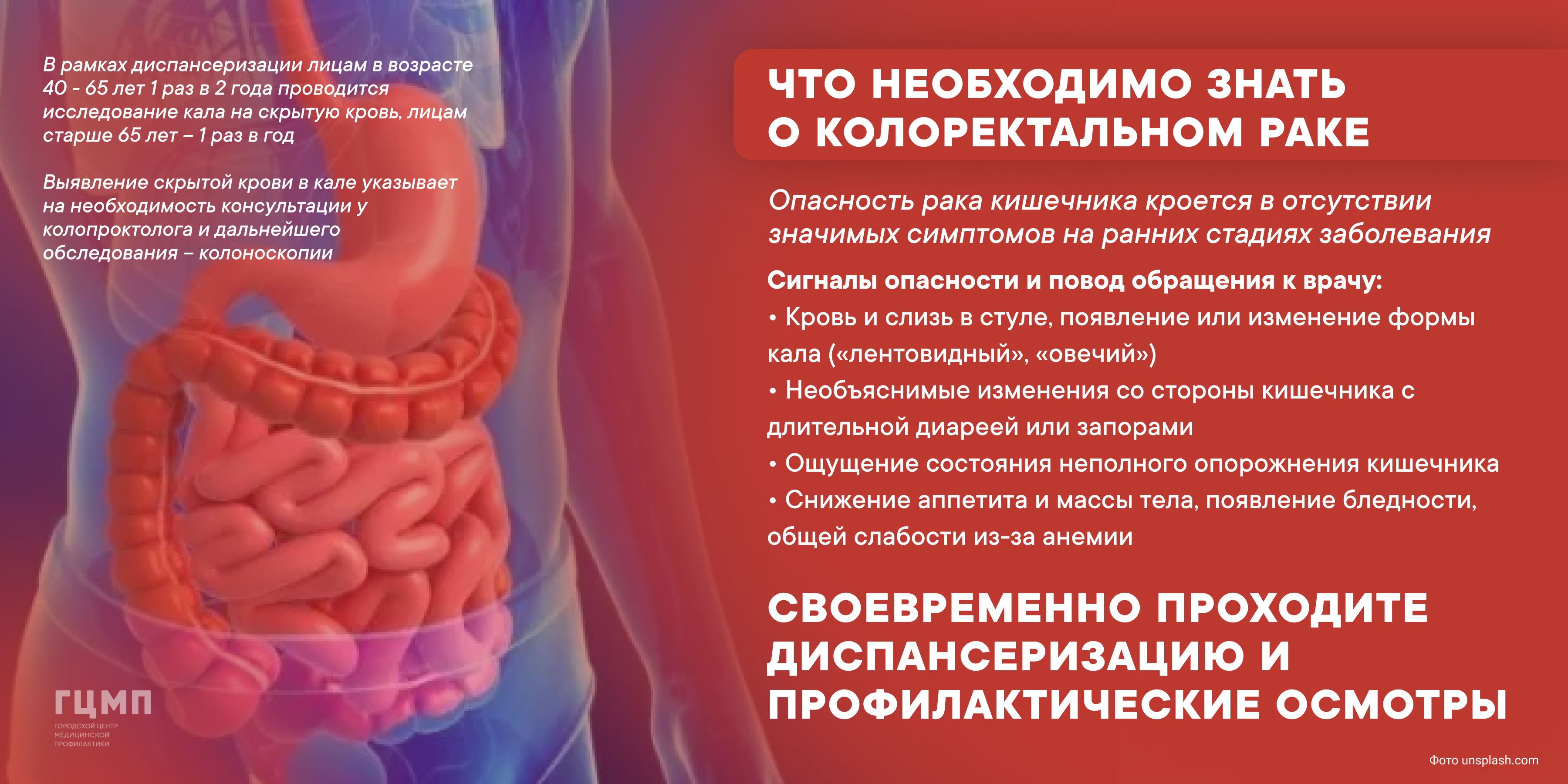 Рак ободочной кишки: симптомы и лечение раковых опухолей в ФНКЦ ФМБА